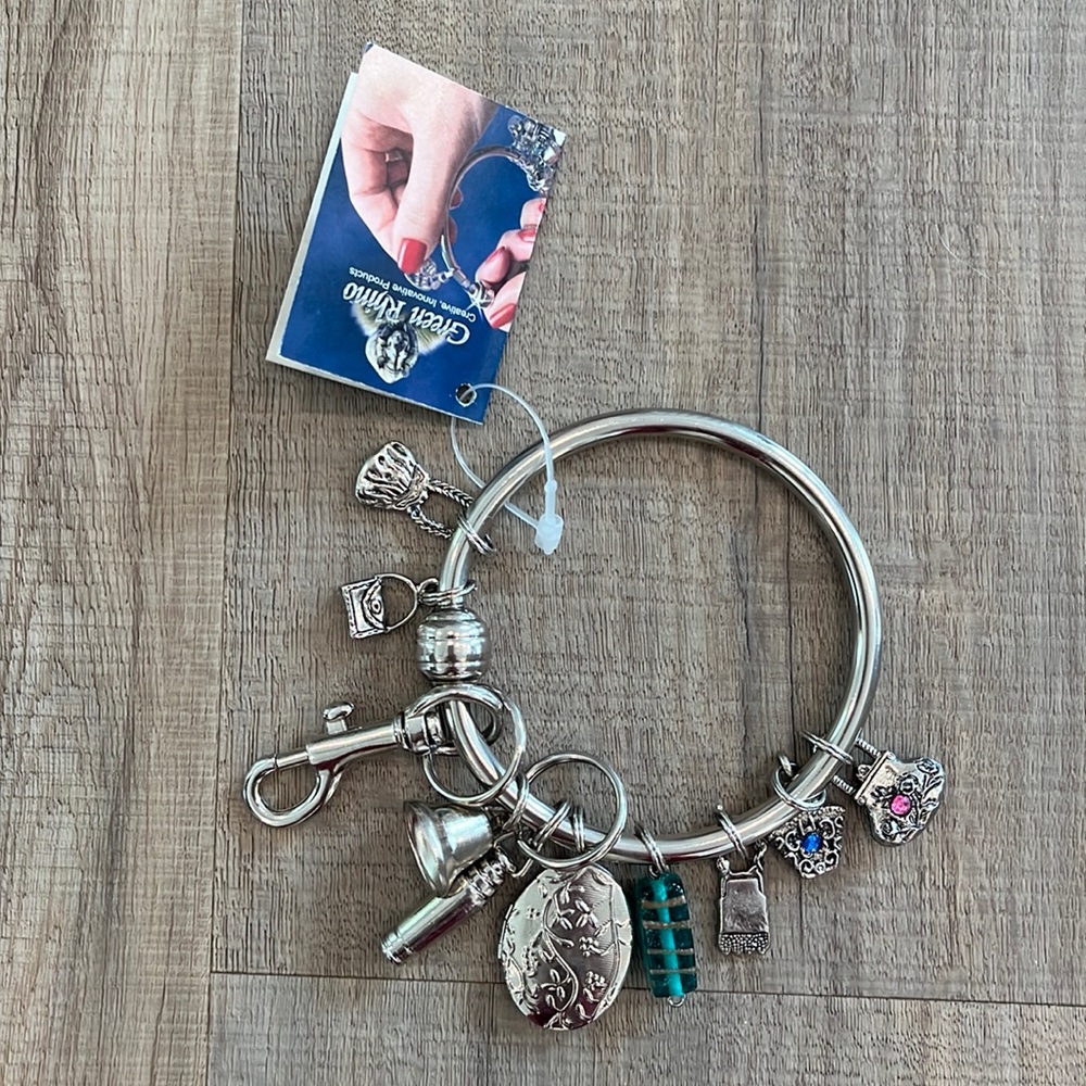 New Green Rhino Key Bracelet